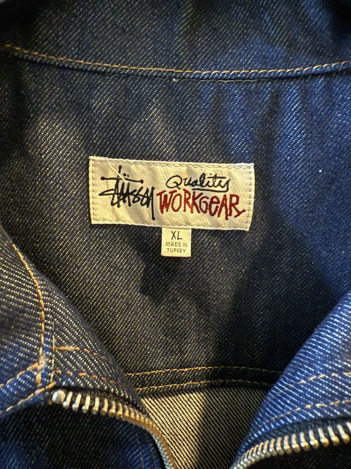 Stussy Stussy Denim Zip Up Workshirt Size US XL / EU 56 / 4 - 3 Thumbnail