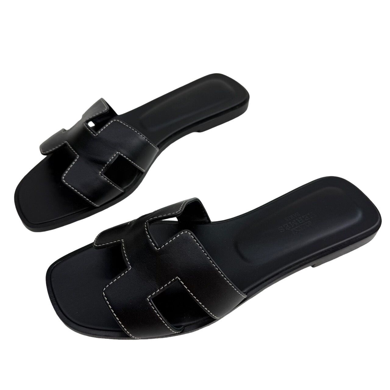 Hermes Hermès Oran Leather Sandals Size 36 Size US 6 / IT 36 - 1 Thumbnail