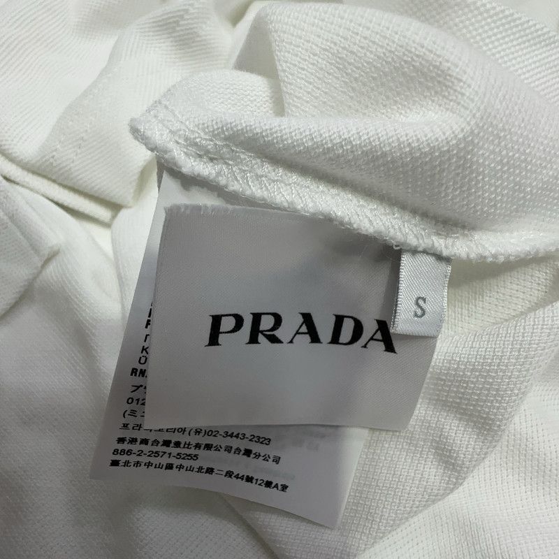 Prada PRADA Striped Letter Short Sleeve Polo Shirt Size US S / EU 44-46 / 1 - 1 Thumbnail