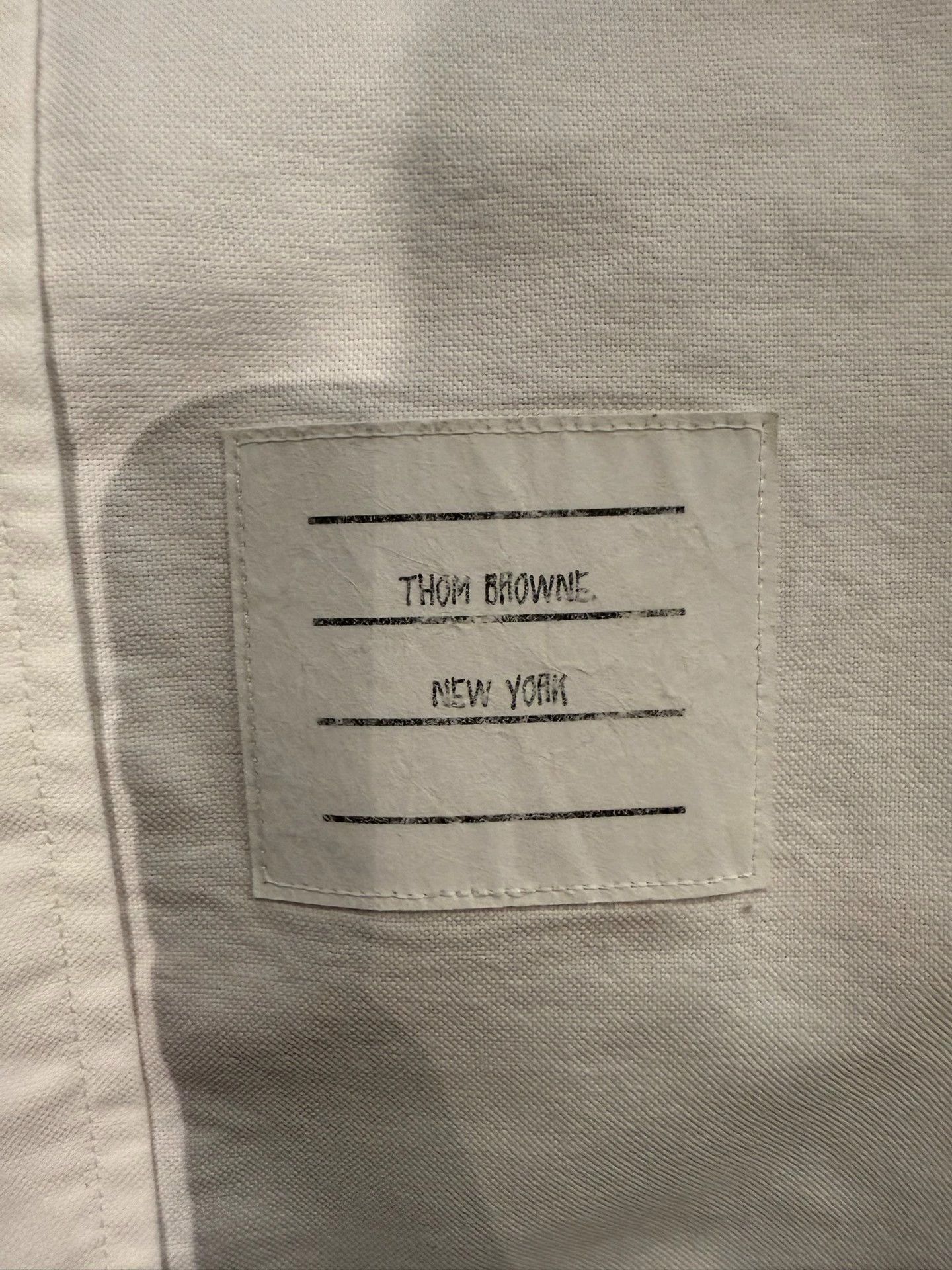 Thom Browne Thom Browne Tri-Color Arm Logo White Shirt Size 2 Size US M / EU 48-50 / 2 - 5 Thumbnail