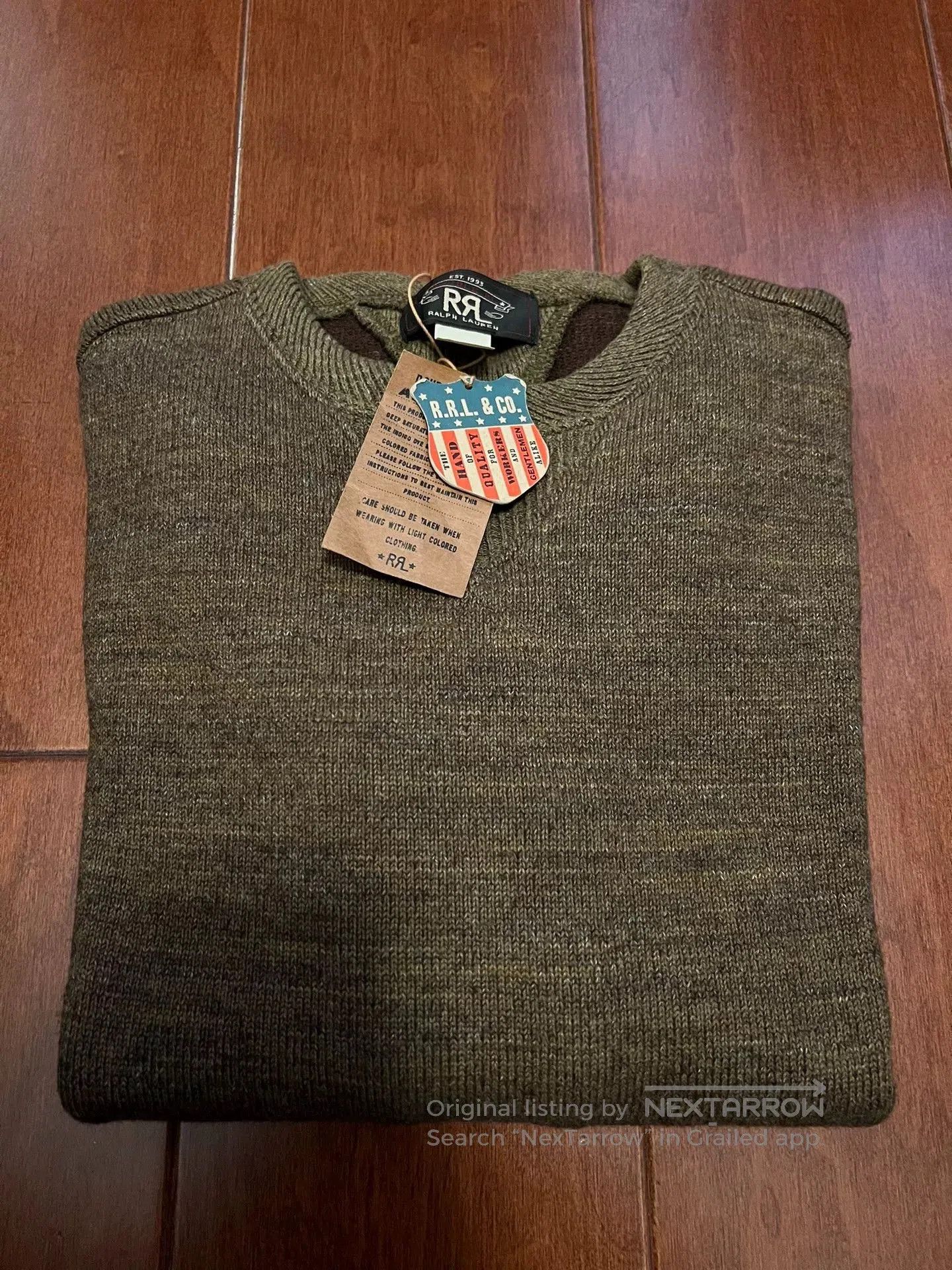 RRL Ralph Lauren RRL Double RL Cotton Wool Blend Sweatshirt. Size US S / EU 44-46 / 1 - 1 Thumbnail