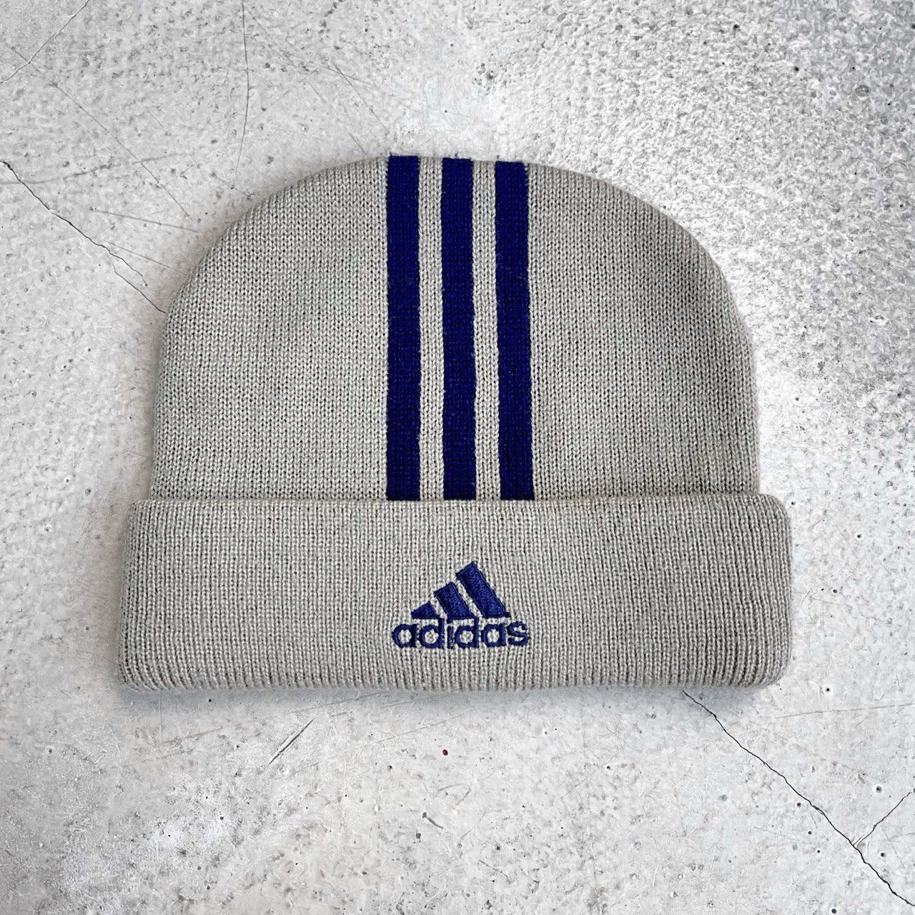 Adidas × Vintage Adidas Vintage Three Stripes Beanie Hat Size ONE SIZE - 1 Thumbnail