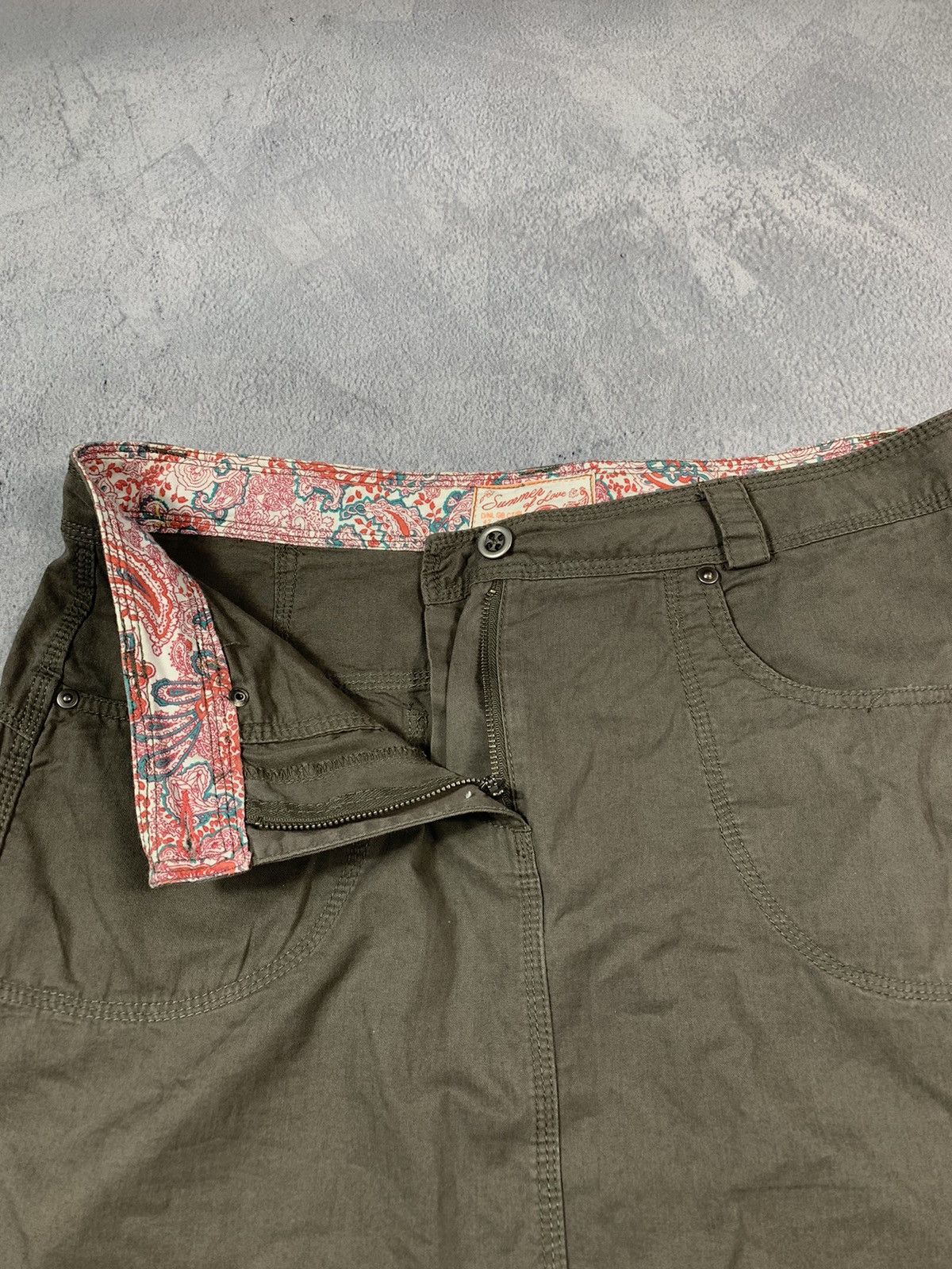 Japanese Brand × Vintage Vintage Y2K Japanese military style mini skirt streetwear Size 32" / US 10 / IT 46 - 7 Thumbnail