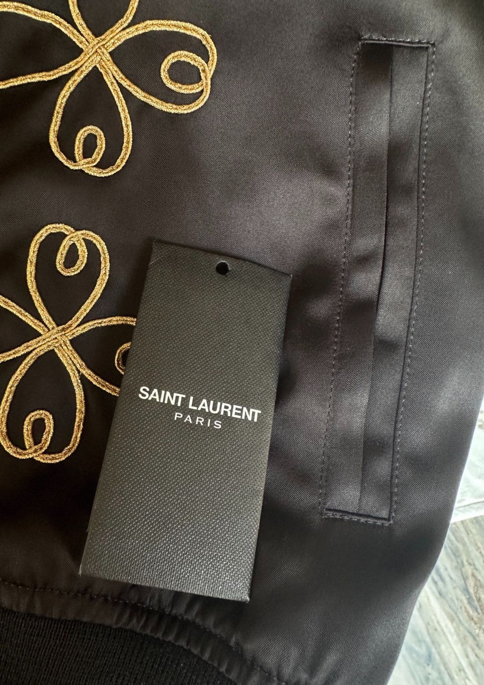 Saint Laurent Paris Saint Laurent Paris Gold thread embroidery court silk jack Size US M / EU 48-50 / 2 - 2 Thumbnail