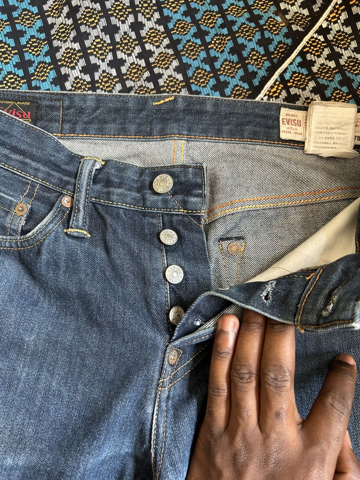 Evisu Evisu Selvedge Multi Pocket Denim Jeans W31 L32 Size US 31 - 12 Thumbnail
