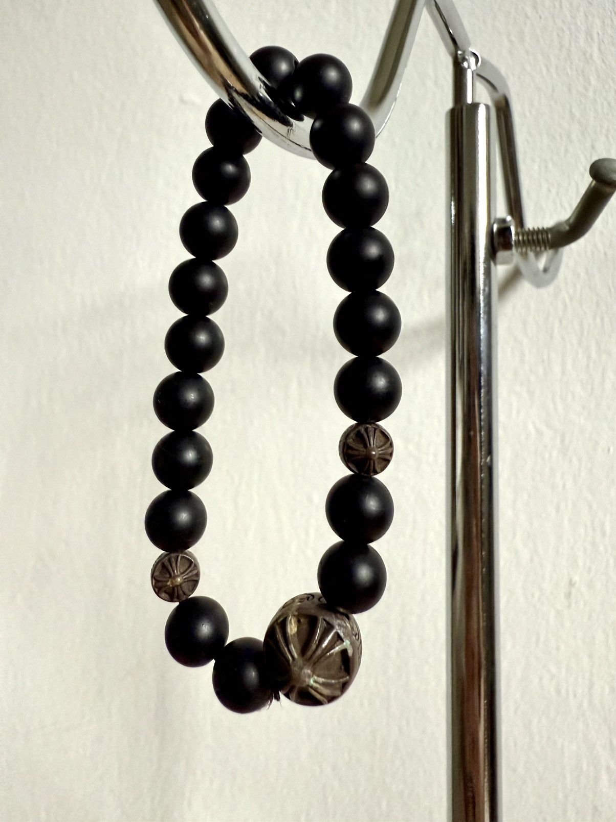 Chrome Hearts Chrome Hearts Matte Black Onyx beaded Bracelet Size ONE SIZE - 1 Thumbnail