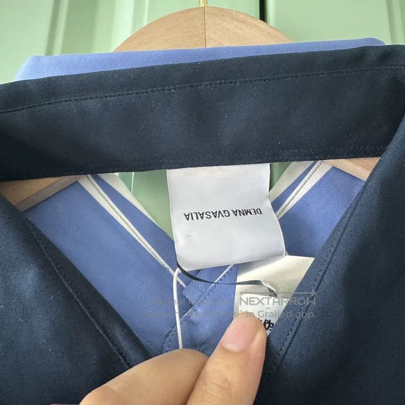 Vetements Vetements Blue and white striped shirt Size US XS / EU 42 / 0 - 8 Thumbnail