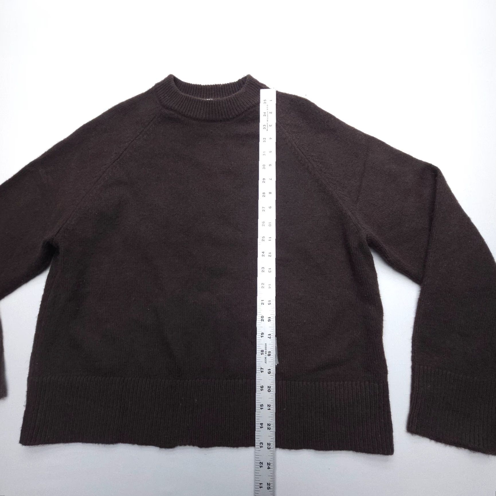 H&M H&M Pullover Sweater Womens M Brown Boxy Oversized Loose Sleeves Slouchy Casual Solid Knit Pullover City Size M / US 6-8 / IT 42-44 - 5 Thumbnail
