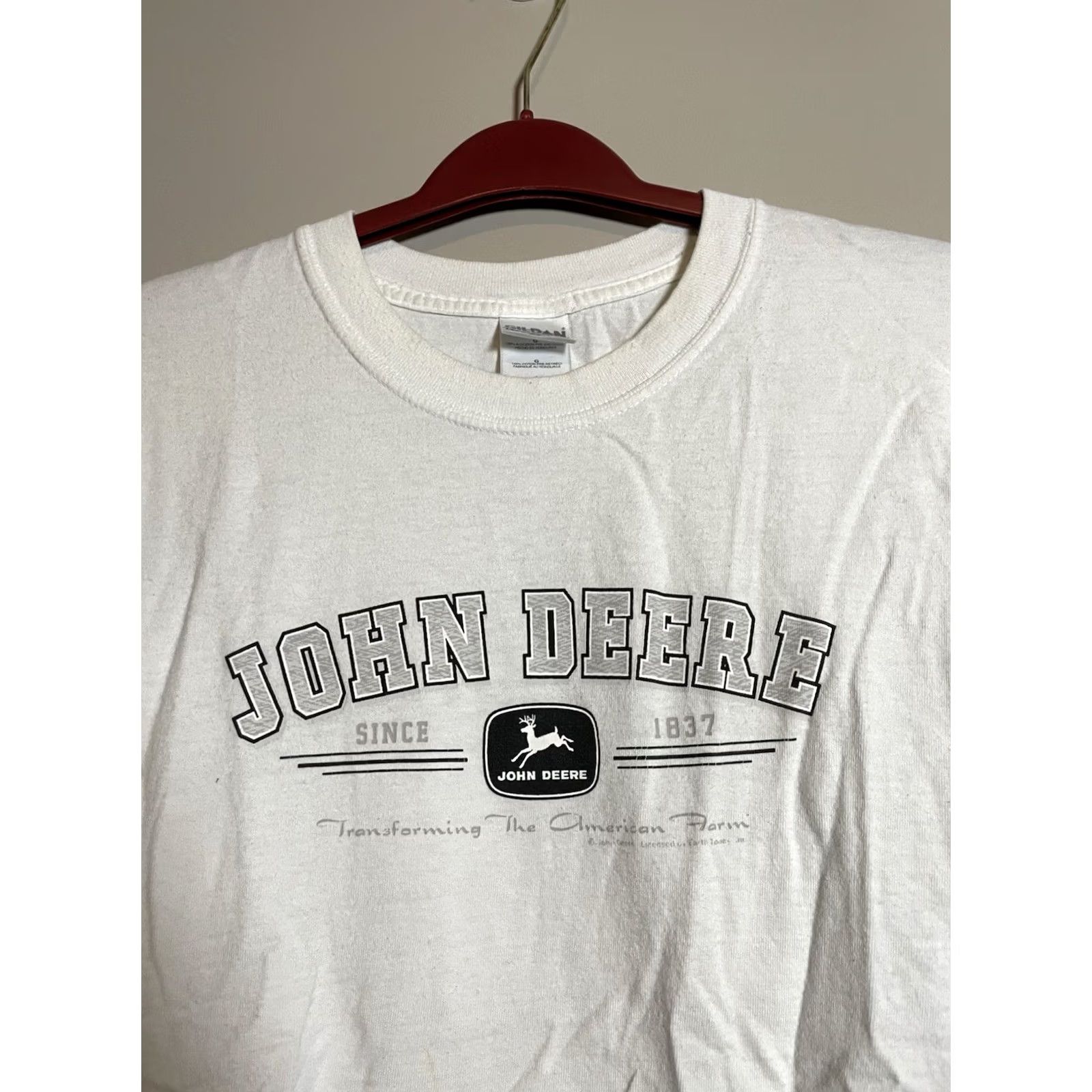 John Deere John Deere T-Shirt White Transforming The American Farm Size L (C413) Size US L / EU 52-54 / 3 - 2 Thumbnail