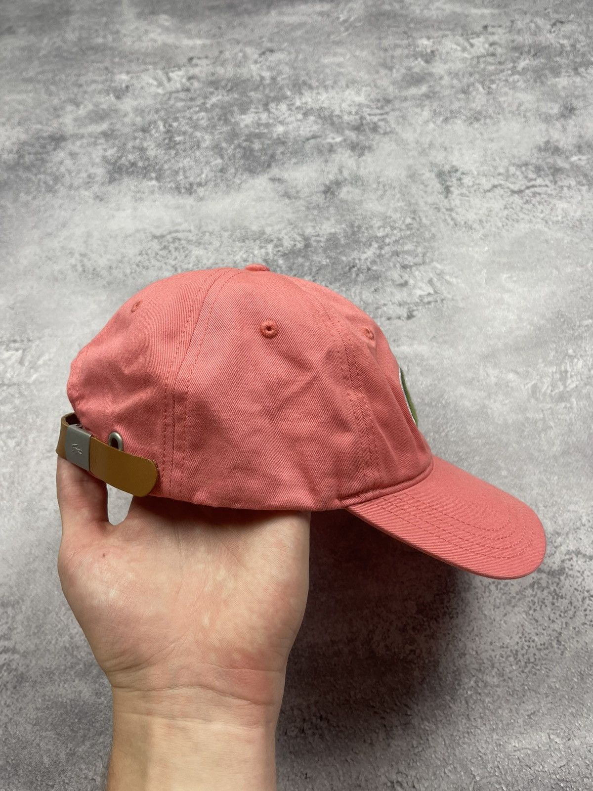 Lacoste Lacoste Pink Big Logo Crocodile Cap Hat Size ONE SIZE - 4 Thumbnail