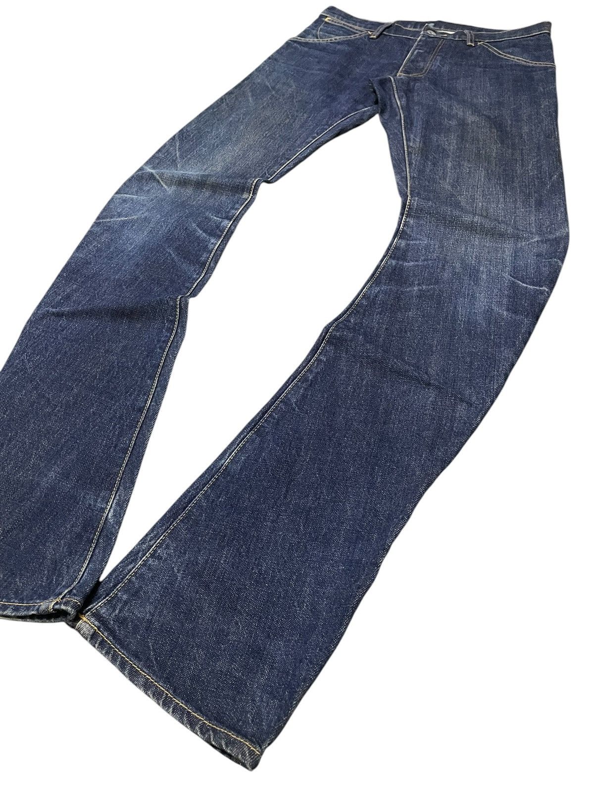 Attachment Attachment Japan Spiral Curved Stacked Leg Long Seam Jeans Size US 30 / EU 46 - 11 Thumbnail