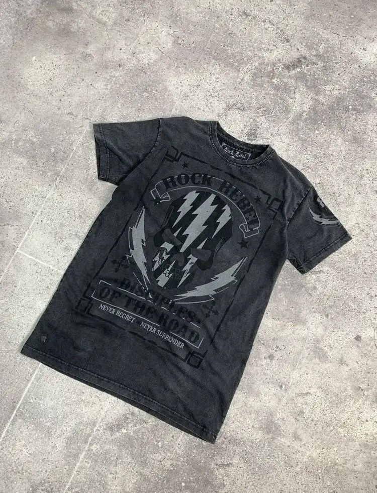 Band Tees Affliction Style Rock Rebel AOP Band Tee Y2K Size US M / EU 48-50 / 2 - 5 Thumbnail