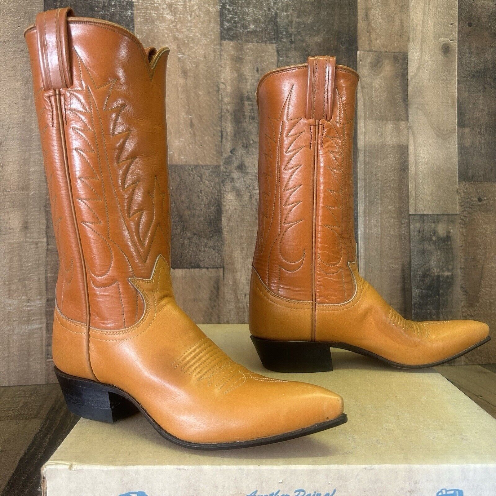 Tony Lama Tony Lama Vintage Gold Label Cowboy Boots Womens 4.5 A Size US 4.5 / IT 34.5 - 5 Thumbnail