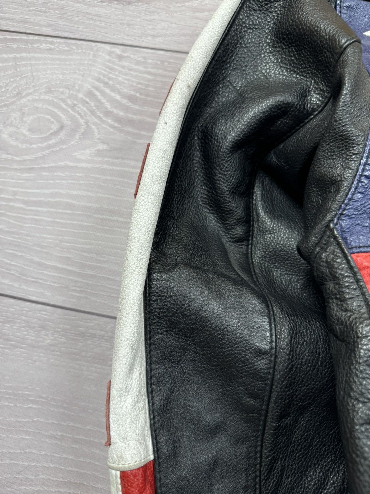 Vintage Cordon Gear USA Flag Big Logo Vintage Leather Jacket Size US S / EU 44-46 / 1 - 13 Thumbnail