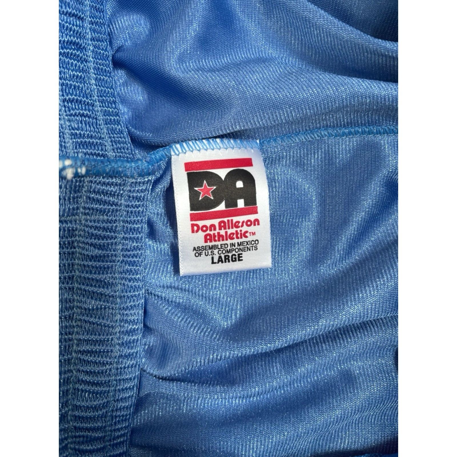 Vintage VINTAGE Don Alleson Dazzle Basketball Shorts Mens Large NWOT Deadstock 2002 Blue Nylon Athletic Shorts Mens Size US 33 - 5 Thumbnail