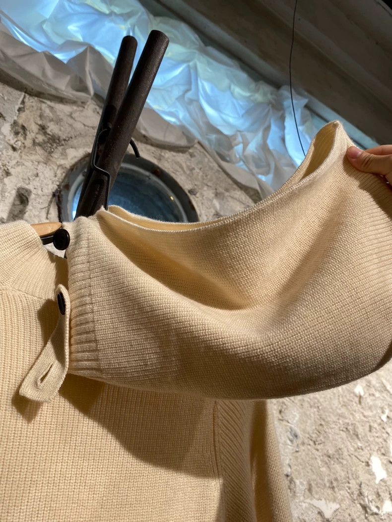 Y's Y's Beige turtleneck sweater Size US M / EU 48-50 / 2 - 6 Thumbnail