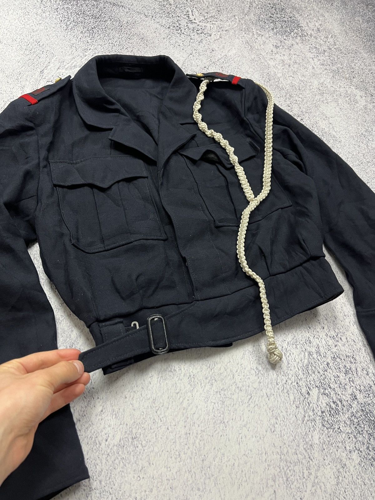 Vintage Vintage Military Navy Sea Scouts Naval Cadet Cropped Jacket Size US S / EU 44-46 / 1 - 6 Thumbnail