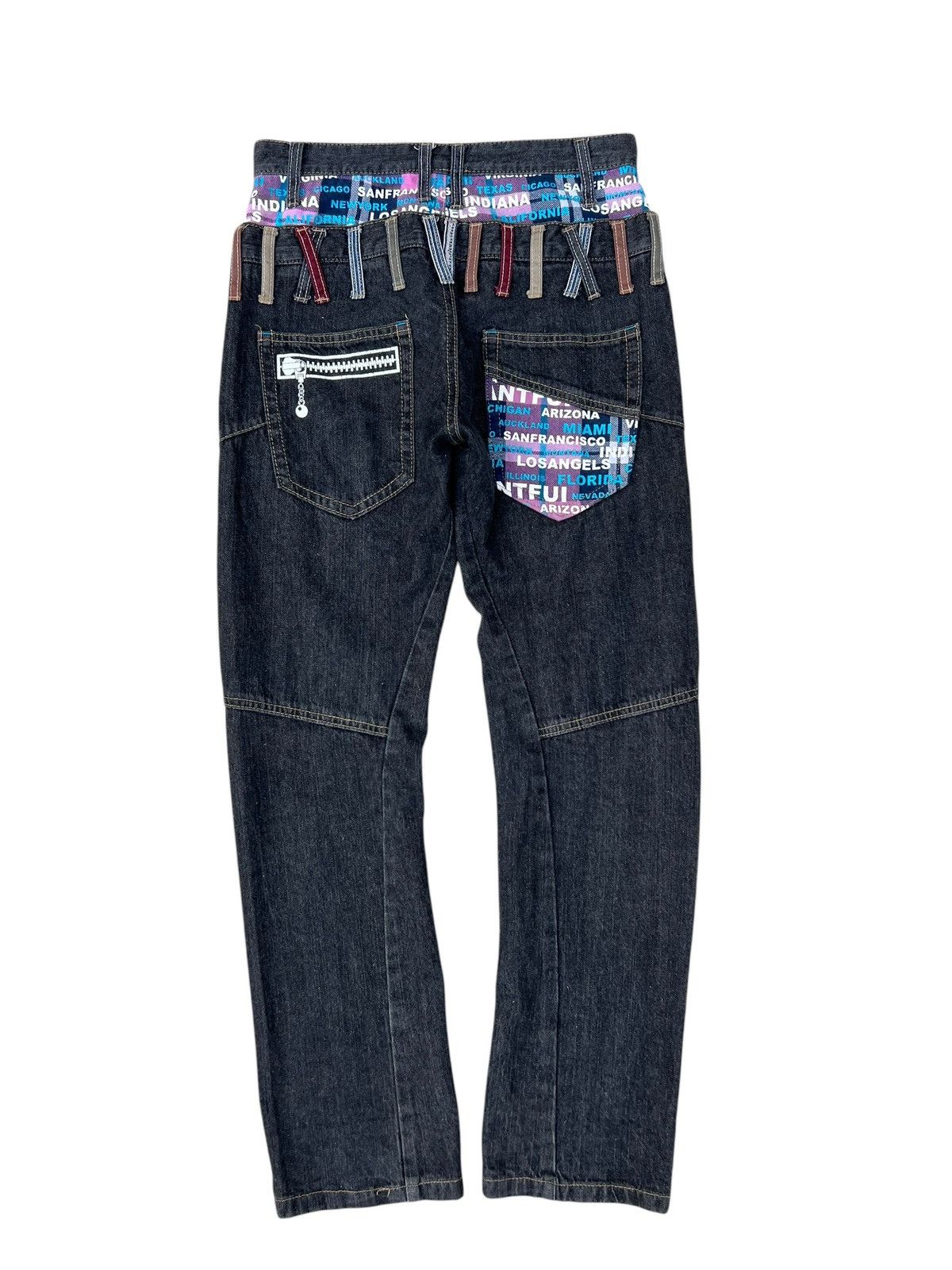 Vintage Double Waist Antfui Multiple Colour Denim Jeans Size US 29 - 12 Thumbnail
