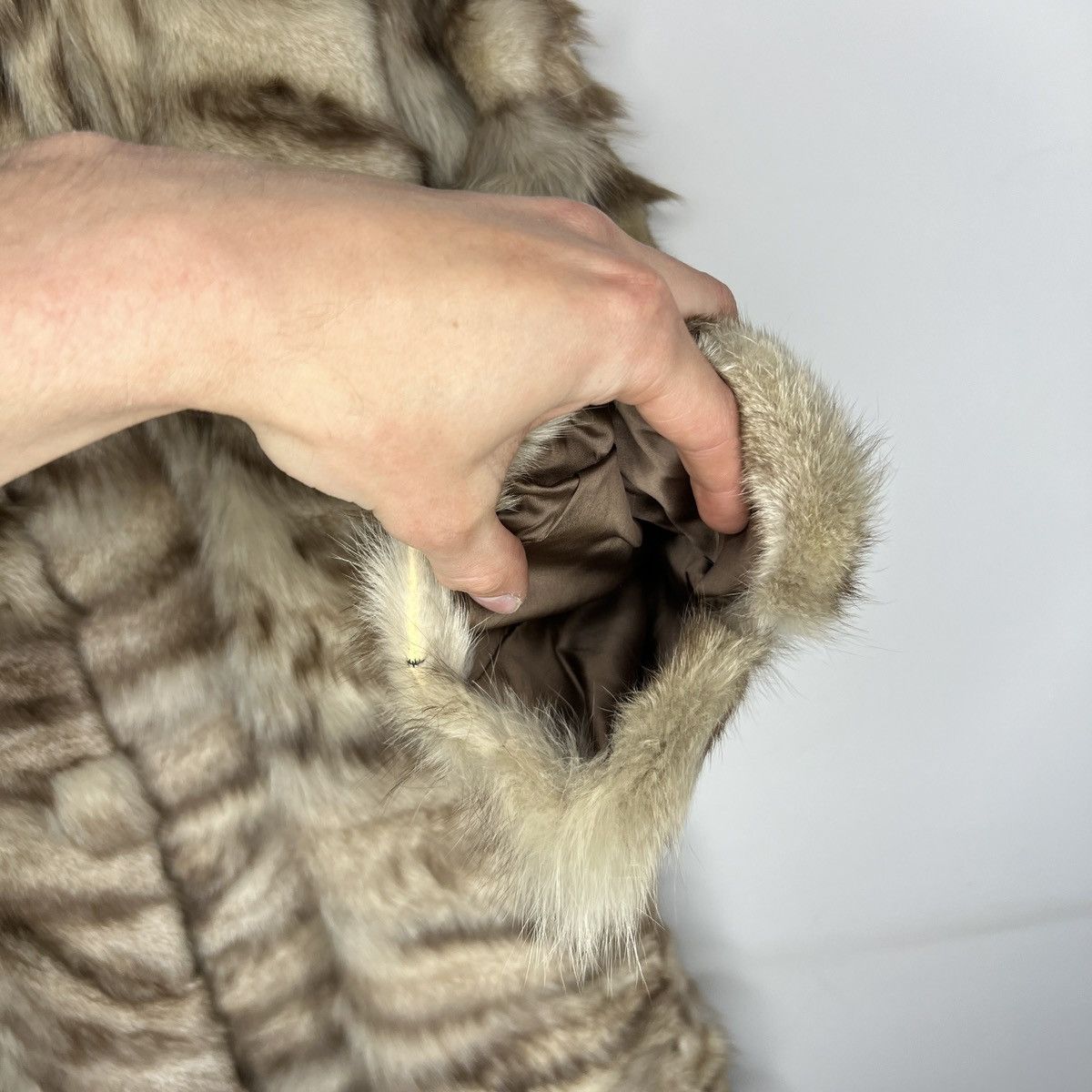 Vintage 90s Vintage Real Rabbit Fur Coat Jacket Heavy Opium Punk Y2K Size US S / EU 44-46 / 1 - 8 Thumbnail