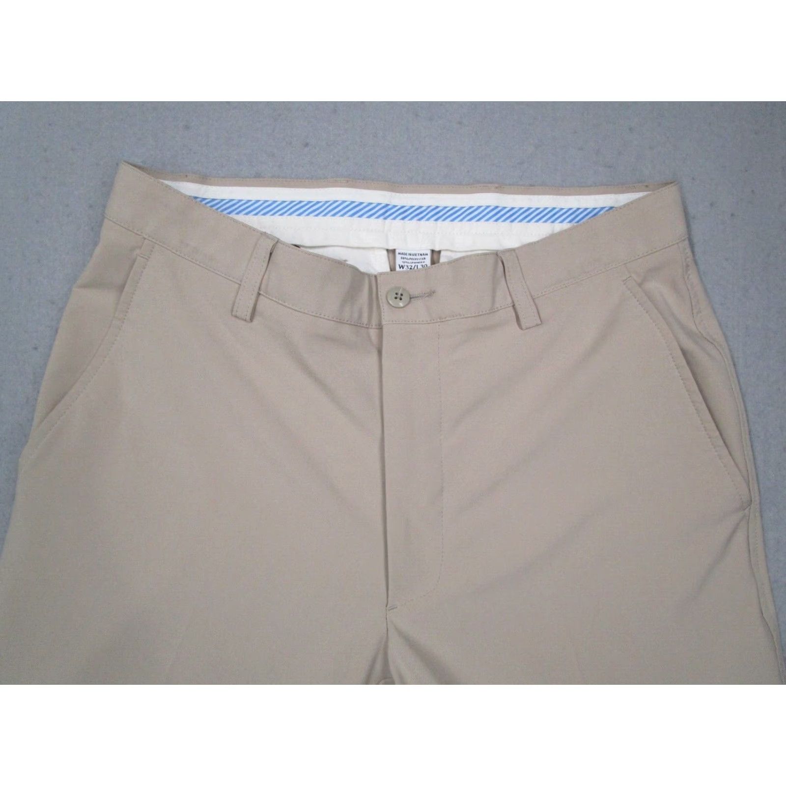 Footjoy FootJoy Pants Mens 32 Beige Flat Front Performance Chinos Work Golf 32x30 Size US 32 / EU 48 - 2 Thumbnail