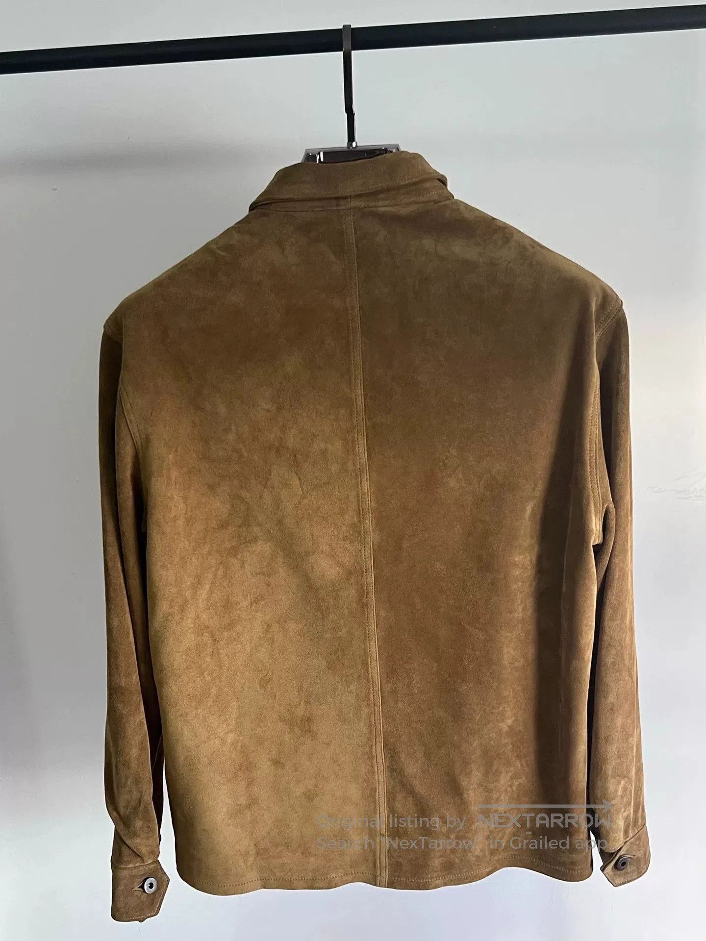 Tellason TELLASON Gold Nubuck Leather Jacket. Size US M / EU 48-50 / 2 - 6 Thumbnail
