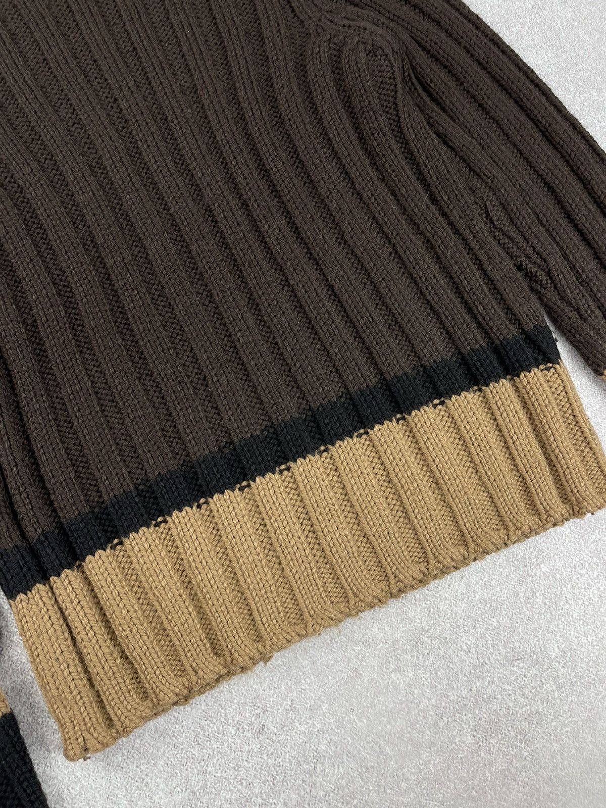 Dolce & Gabbana × Vintage Vintage Dolce & Gabbana Wool Knit Turtleneck Sweater Size L / US 10 / IT 46 - 4 Thumbnail