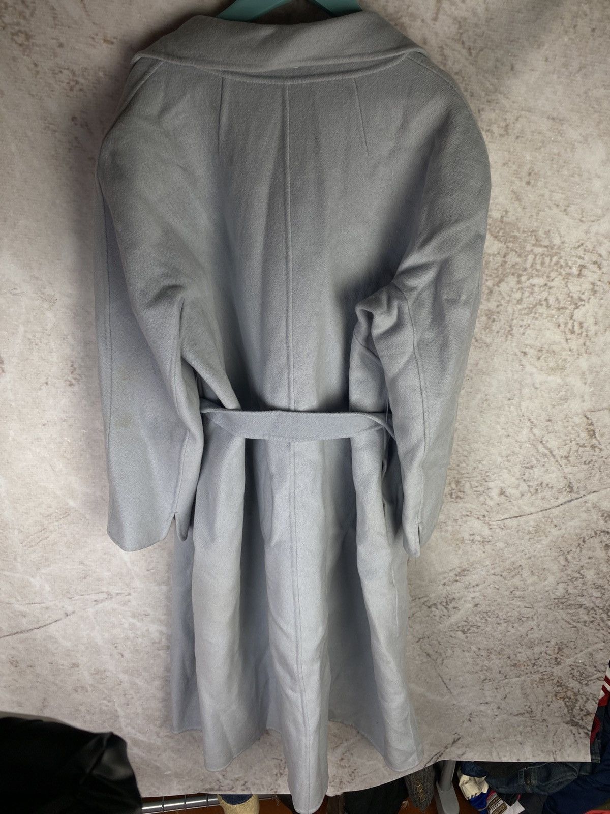 Max Mara Max Mara Long Trench Coat Blue 100% Wool US 8 Size M / US 6-8 / IT 42-44 - 6 Thumbnail
