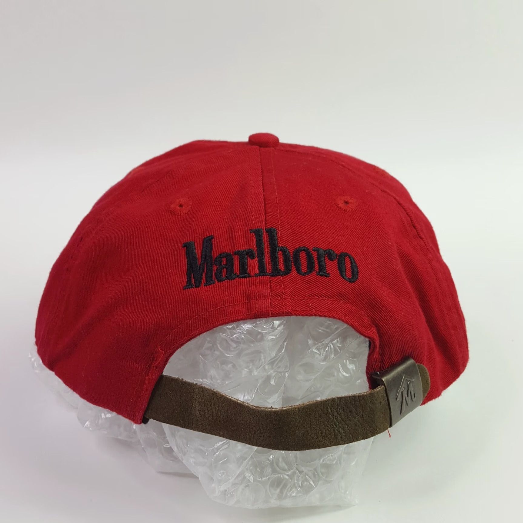 Marlboro VINTAGE Marlboro Red Twill Dad Hat Snapback Baseball Cap Adjustable Cotton 90s Country Store Size ONE SIZE - 5 Thumbnail