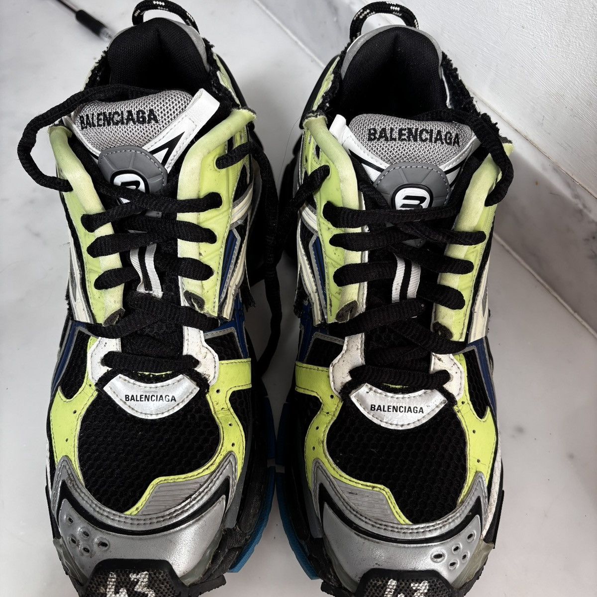 Balenciaga Balenciaga Track Sneaker Yellow Silver US 10 Size US 9 / EU 42 - 2 Thumbnail