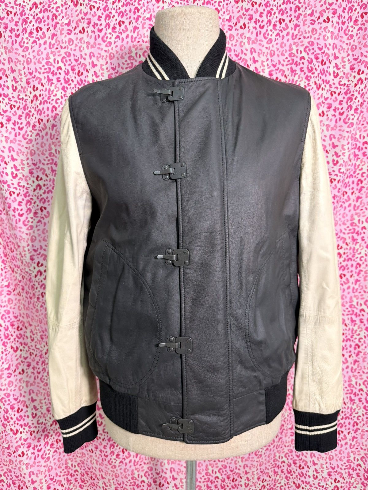 Bottega Veneta Leather Varsity Jacket Size US L / EU 52-54 / 3 - 1 Thumbnail
