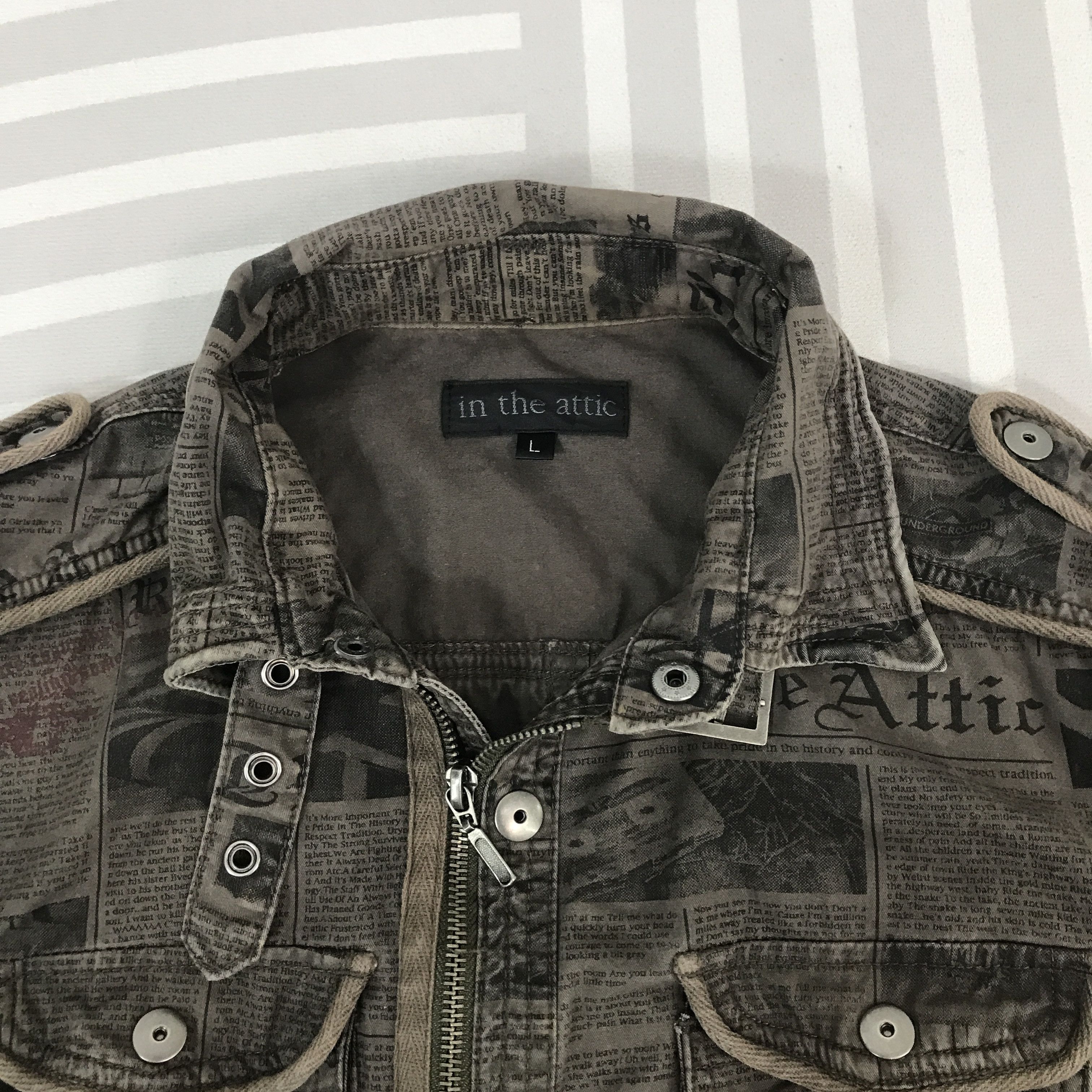 In The Attic Vintage In The Attic Full design Punk Jacket Size US L / EU 52-54 / 3 - 5 Thumbnail