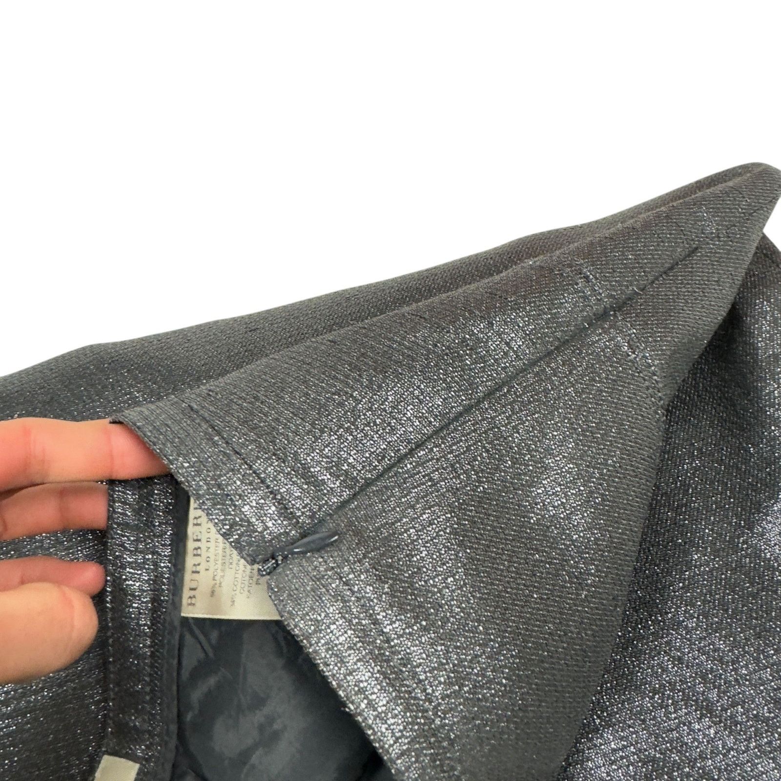 Burberry × Vintage Burberry Gray Mini Skirt 8 Size 30" / US 8 / IT 44 - 5 Thumbnail