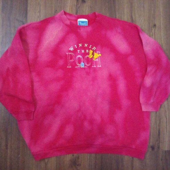 Disney Vintage Winnie The Pooh Reverse Dye Crewneck Sweatshirt Size US XXL / EU 58 / 5 - 2 Thumbnail