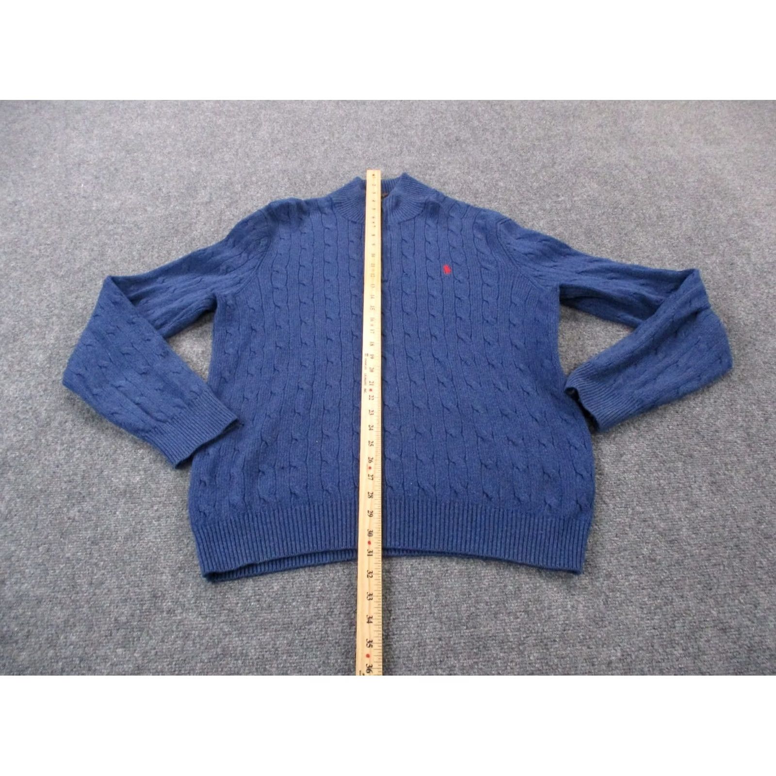 Polo Ralph Lauren VINTAGE Polo Ralph Lauren Sweater Mens L Blue Silk Golf Navy Pullover Preppy Jacket Size US L / EU 52-54 / 3 - 3 Thumbnail