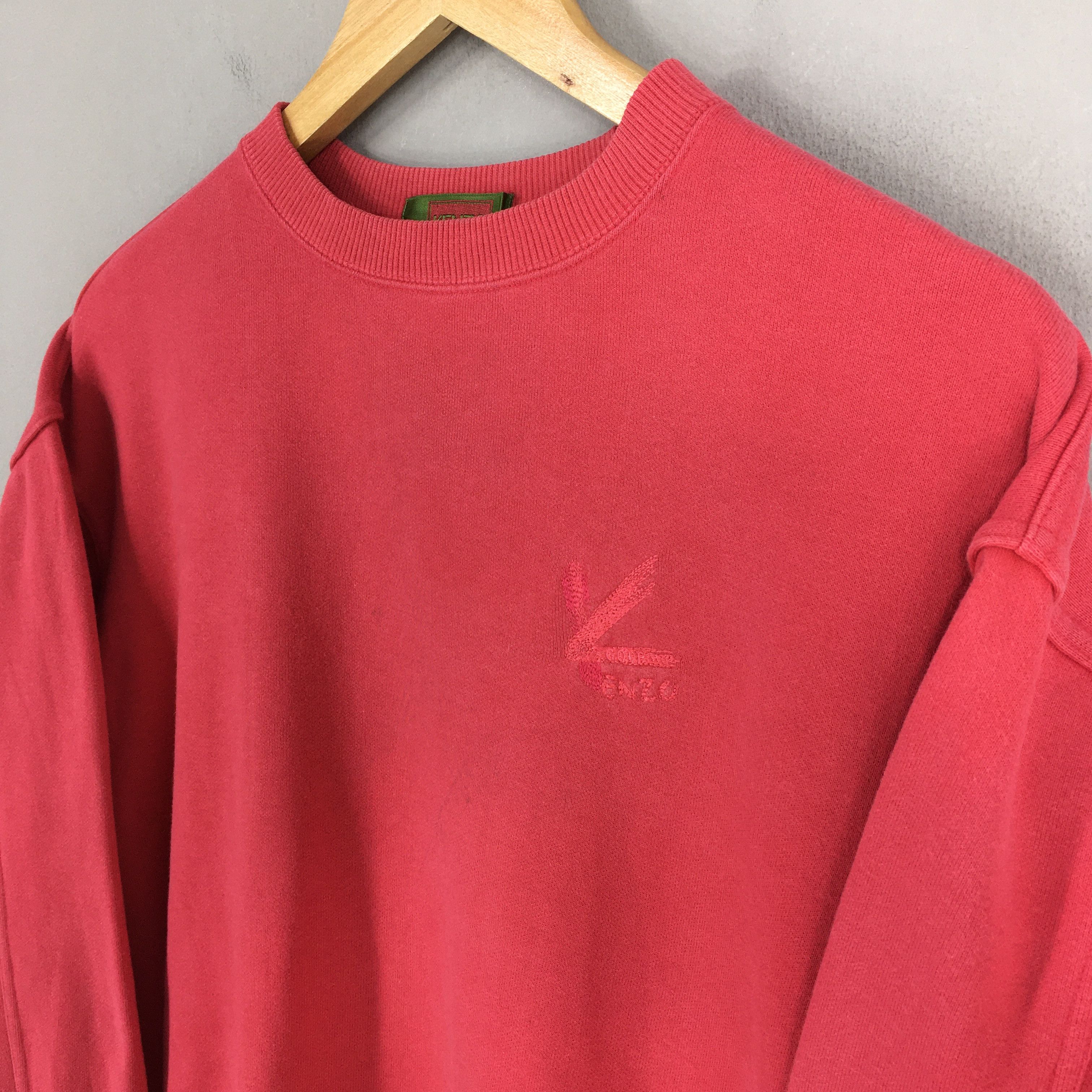 Kenzo × Vintage Vintage Kenzo Jeans Pink Sweatshirt Small Size US S / EU 44-46 / 1 - 3 Thumbnail