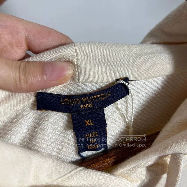 Louis Vuitton Louis Vuitton Embroidered Logo Hoodie. Size US XL / EU 56 / 4 - 3 Thumbnail