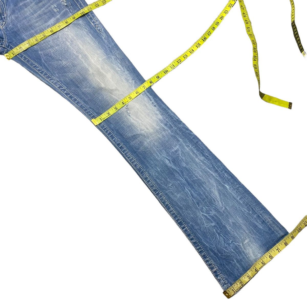 Rock Revival ROCK REVIVAL Low Rise Karlie Boot cut Jeans Distressed Size 29" - 23 Thumbnail