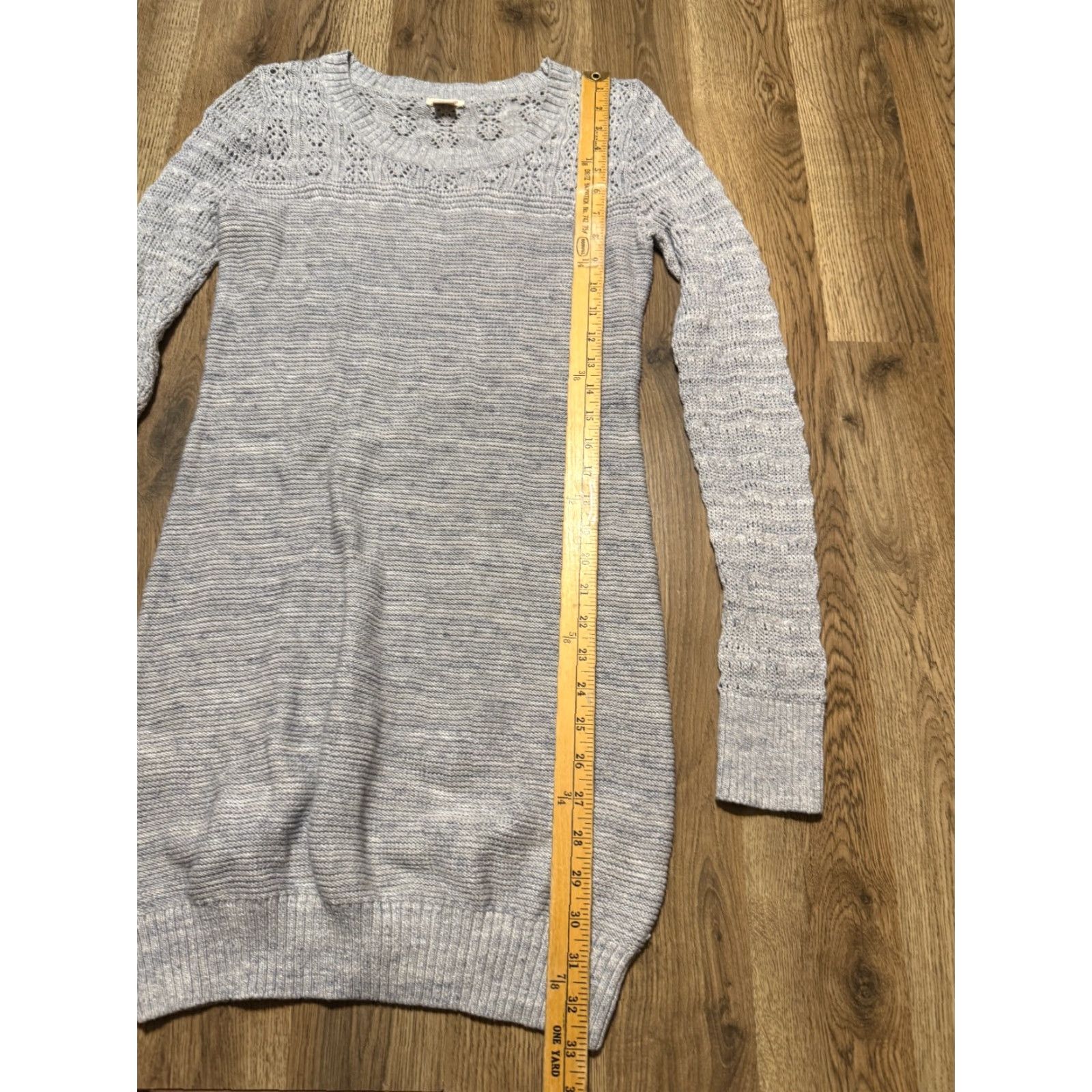 Mossimo Mossimo Supply Co. Dress Shirt Womens Medium Gray Sweater Dress Long Sleeve Knit Casual Casual Free Return Size M / US 6-8 / IT 42-44 - 4 Thumbnail