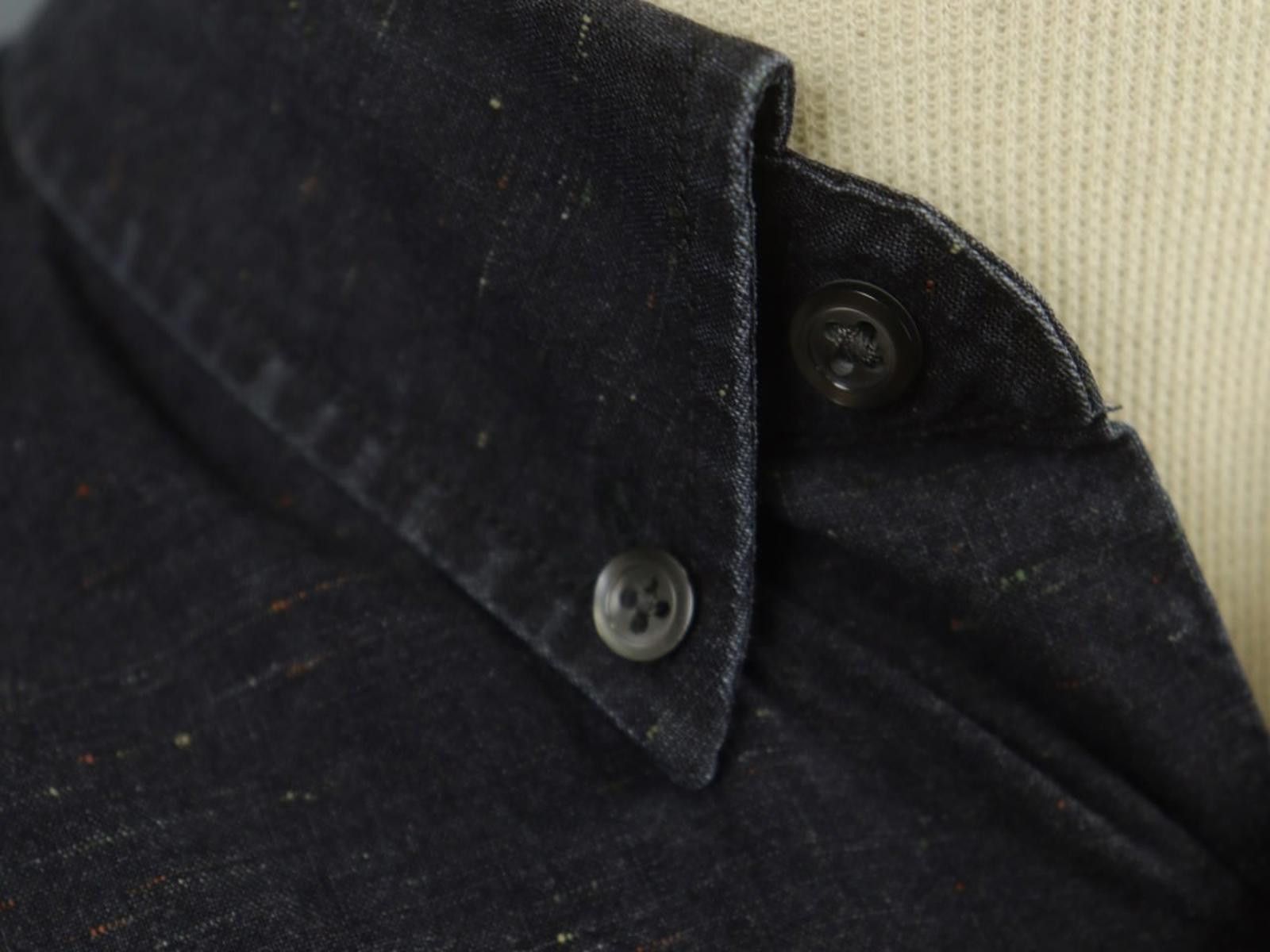 J.Lindeberg J.Lindeberg Black Cotton Collared Slim Fit Shirt Size S Size US S / EU 44-46 / 1 - 3 Thumbnail