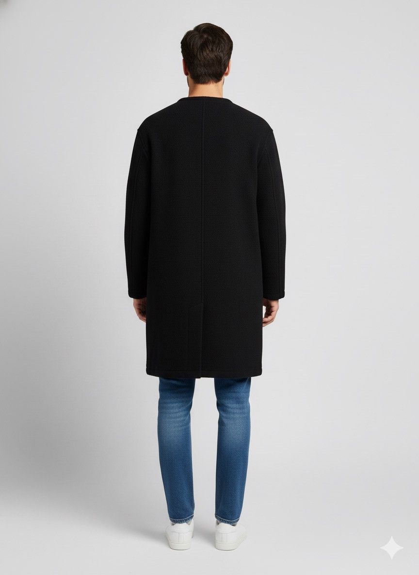 Yohji Yamamoto 🔥Vintage Y’s Yohji Yamamoto Wool Long Zipper Jacket Size US XXL / EU 58 / 5 - 2 Thumbnail