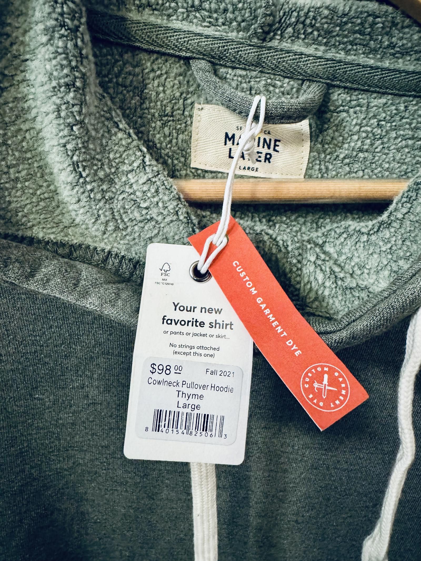 Marine Layer Cowlneck Pullover Hoodie by Marine Layer Size US L / EU 52-54 / 3 - 3 Thumbnail