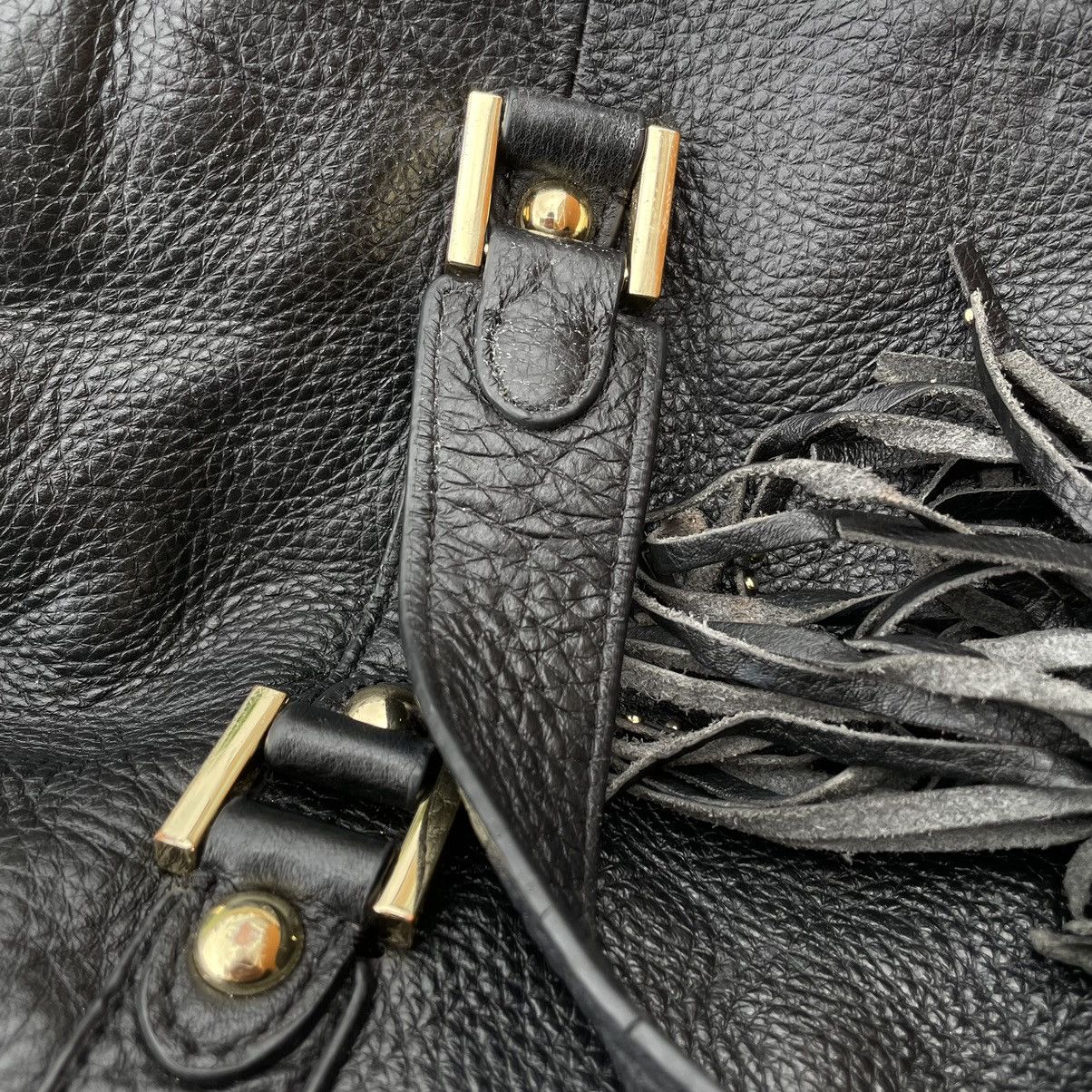 Juicy Couture × Vintage Vtg Juicy Couture Leather Handbag Purse Tassel Gold Hardware Size ONE SIZE - 10 Thumbnail