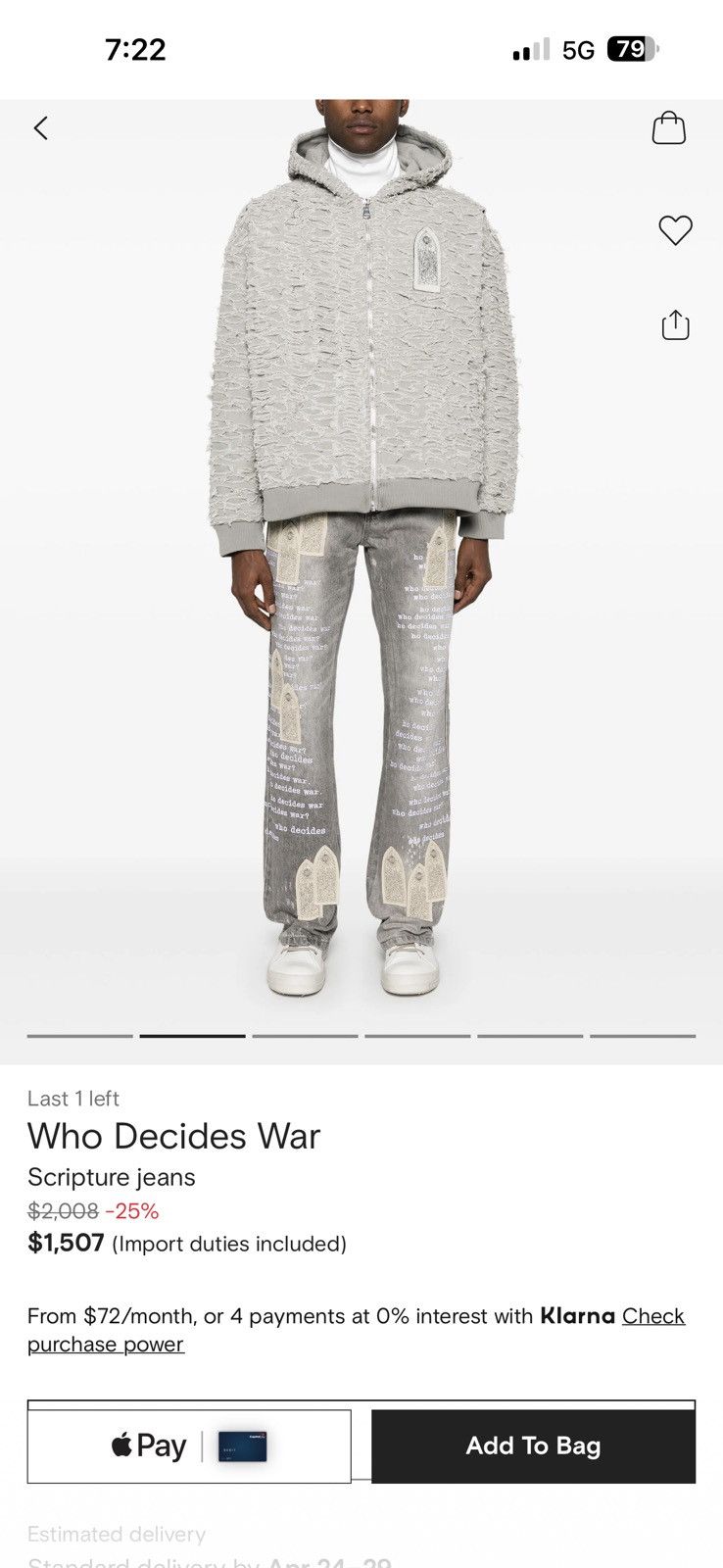 Who Decides War Who decides war jeans Size US 32 / EU 48 - 5 Thumbnail