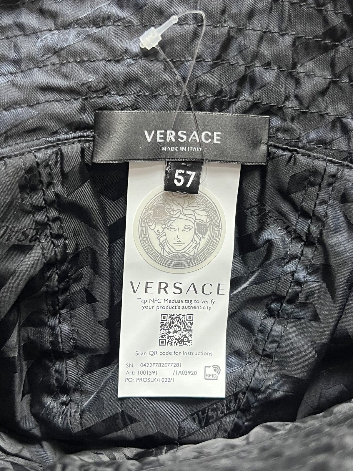 Versace Versace Baroque Print Bucket Hat Size ONE SIZE - 3 Thumbnail