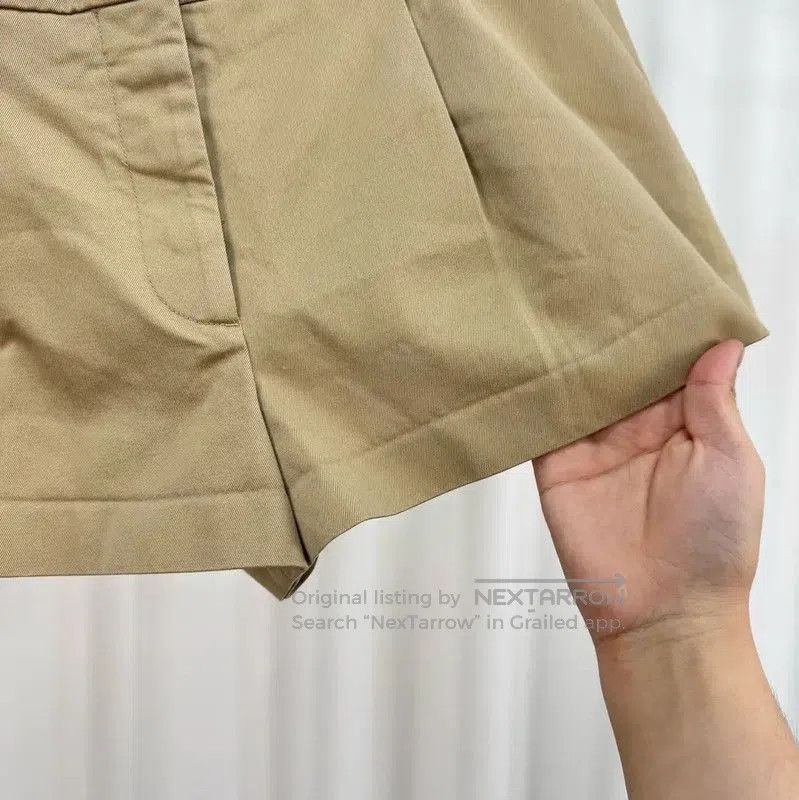 Miu Miu Miu Miu Khaki Cotton Logo Embroidered Shorts . Size 23" - 4 Thumbnail