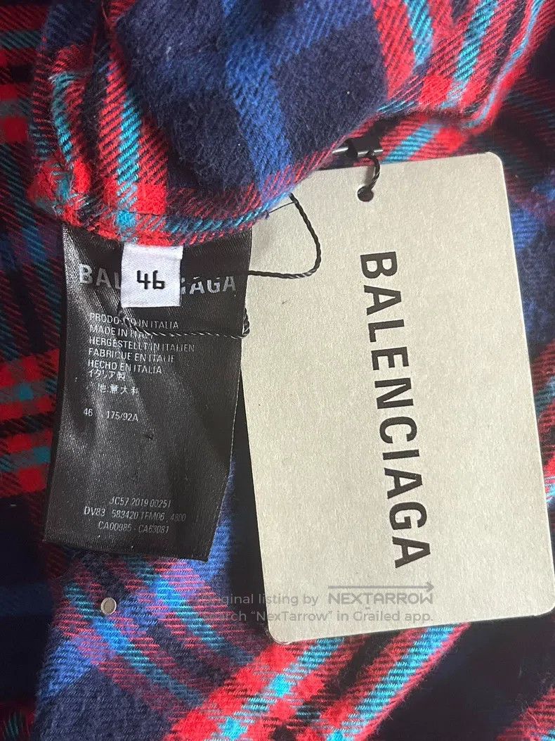 Balenciaga Balenciaga Gingham Lock Shirt Size US S / EU 44-46 / 1 - 4 Thumbnail
