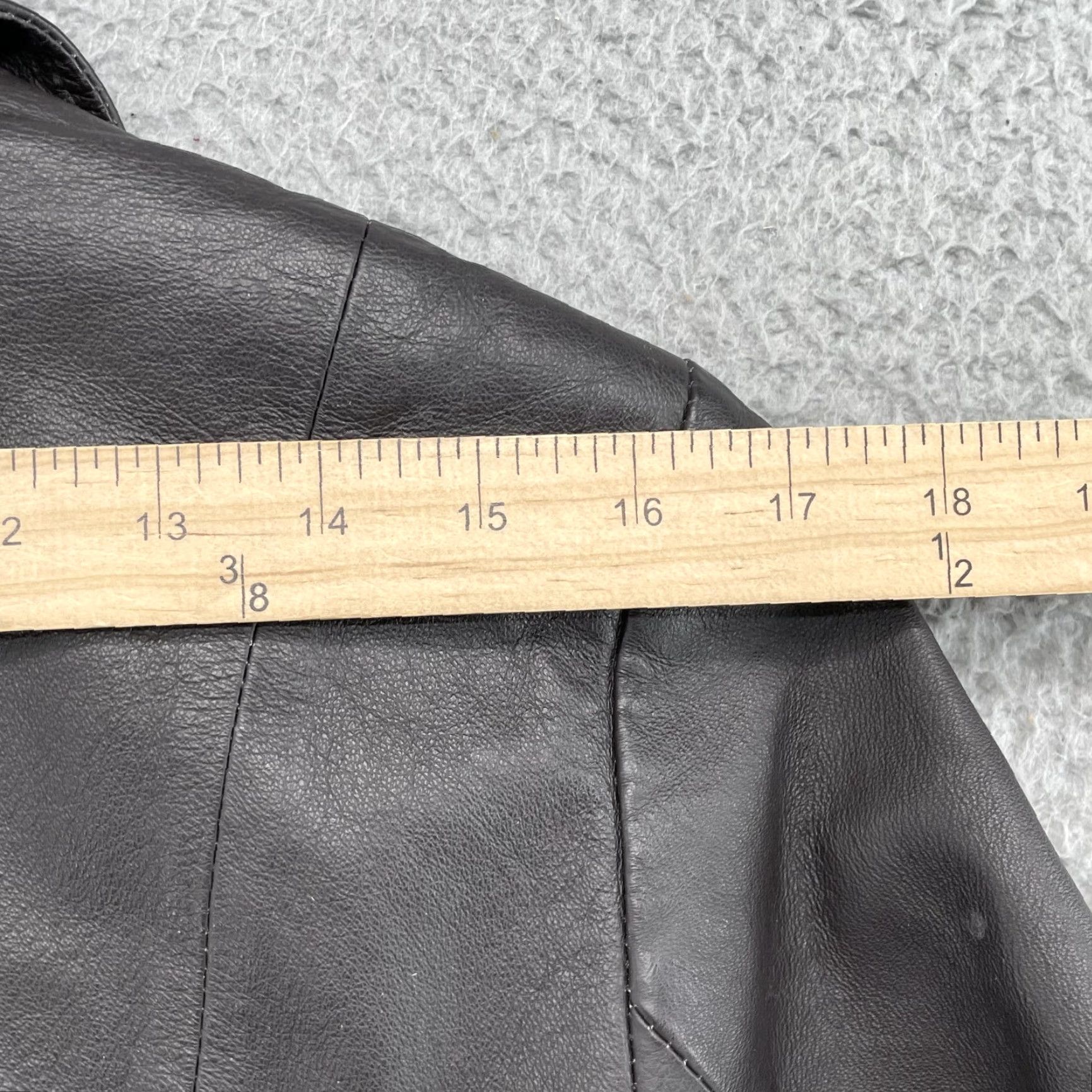 Vintage VINTAGE John Paul Richard Uniform Leather Jacket Womens 10 Brown Blazer 90s Chic Size L / US 10 / IT 46 - 7 Thumbnail