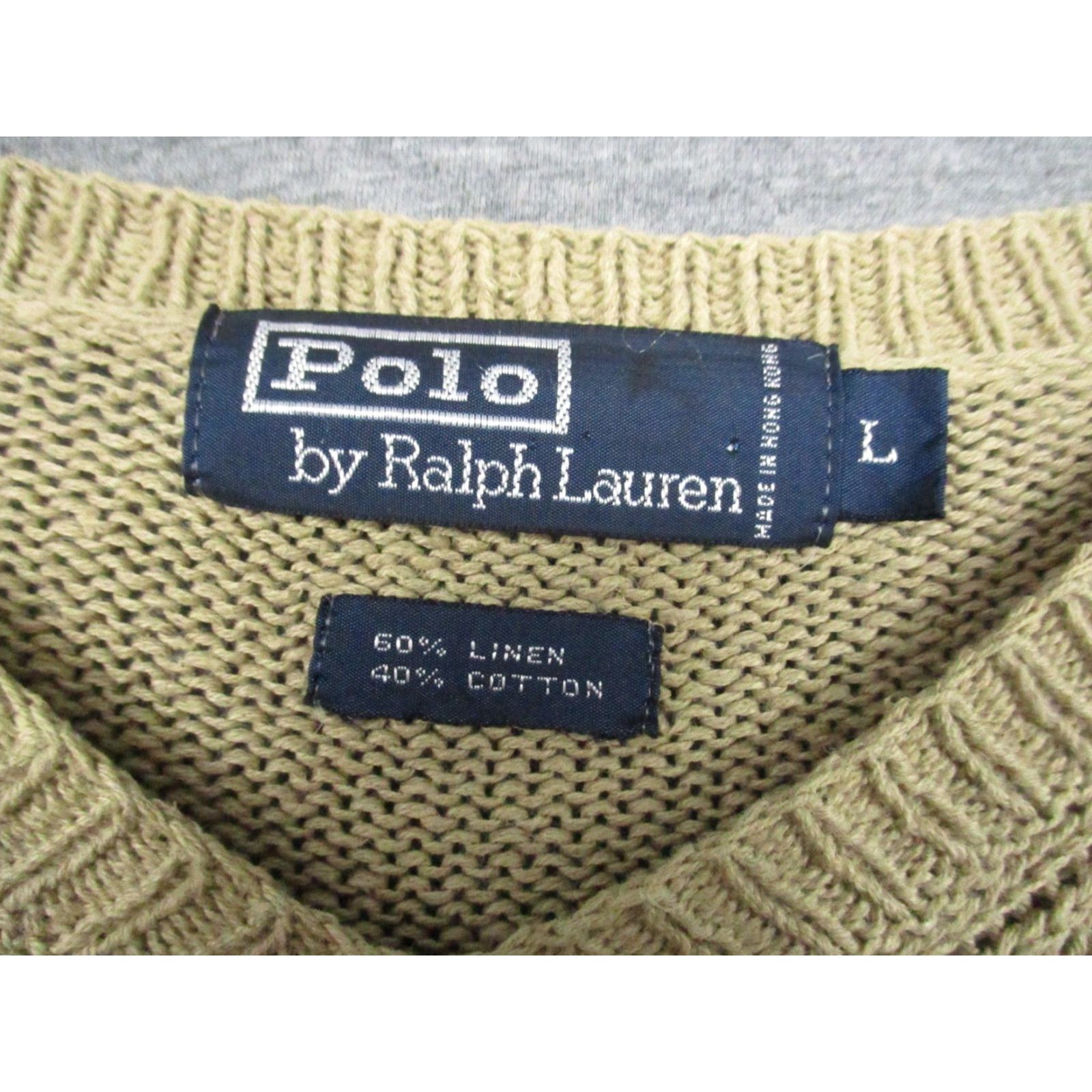Polo Ralph Lauren VINTAGE Polo Ralph Lauren Sweater Vest Adult Large Linen Cotton Men Vest BLAH Size US L / EU 52-54 / 3 - 3 Thumbnail