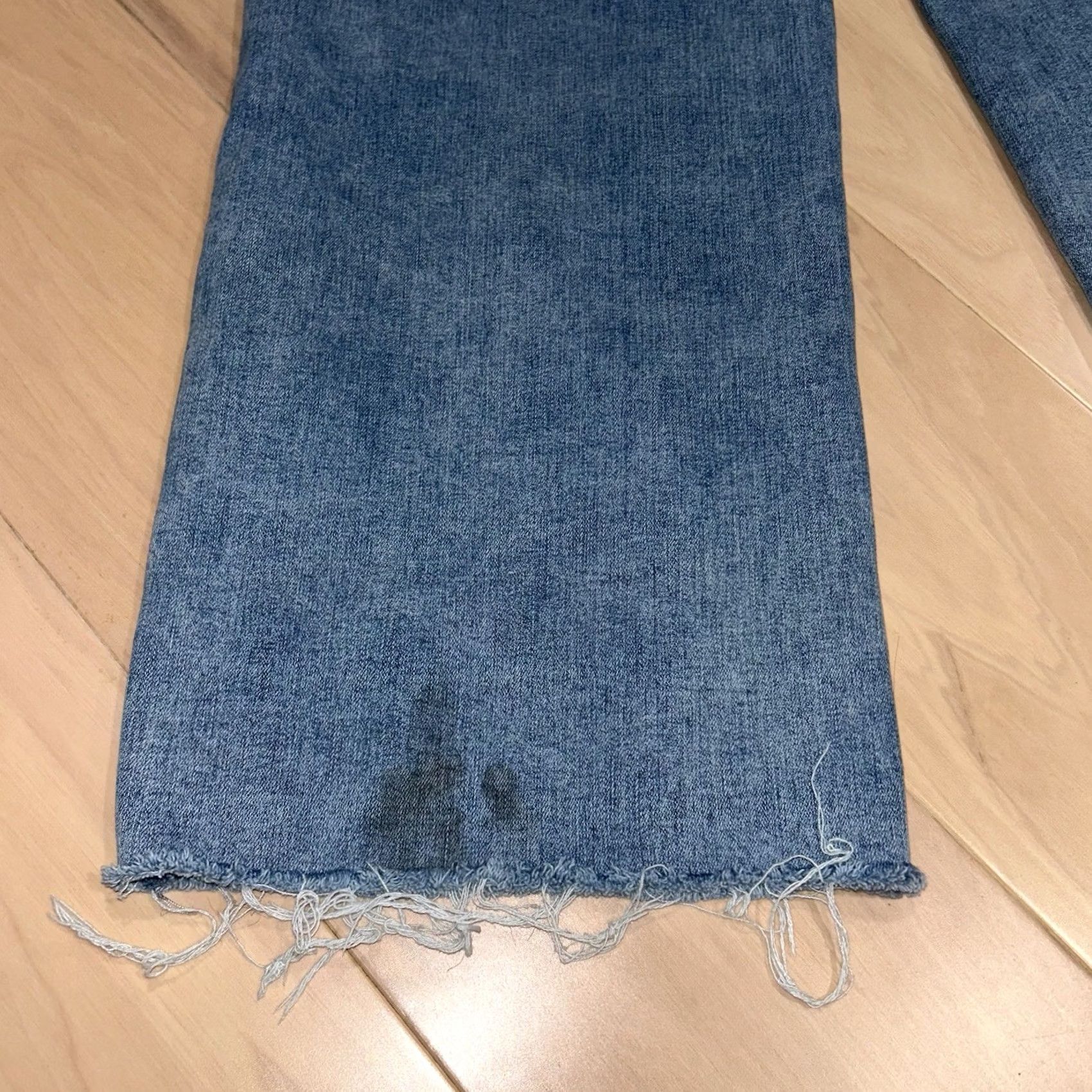 Vintage VINTAGE Oat High Rise Wide Leg Denim Blue Jean Flaw 30” Inseam Women’s 30” Waist Size 30" / US 8 / IT 44 - 4 Thumbnail