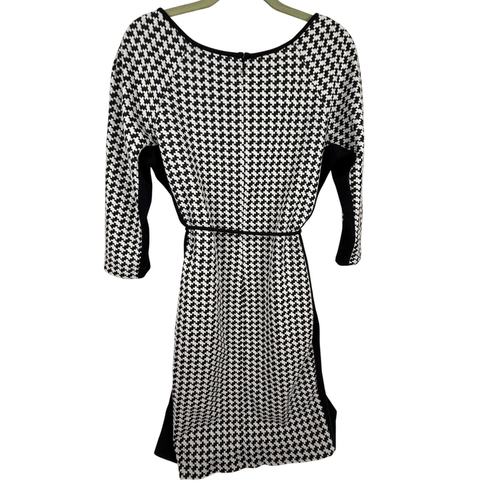 Other Sandra Darren Women's Houndstooth 3/4-Sleeve Knit Dress Size Size XL / US 12-14 / IT 48-50 - 3 Thumbnail
